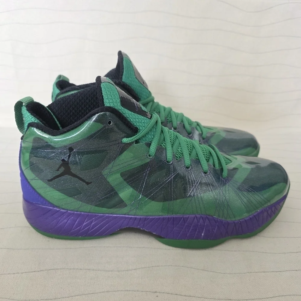 Nike Mens Air Jordan Lite Hulk Green Purple Basketball Shoes 524922-362 Sz 10.5